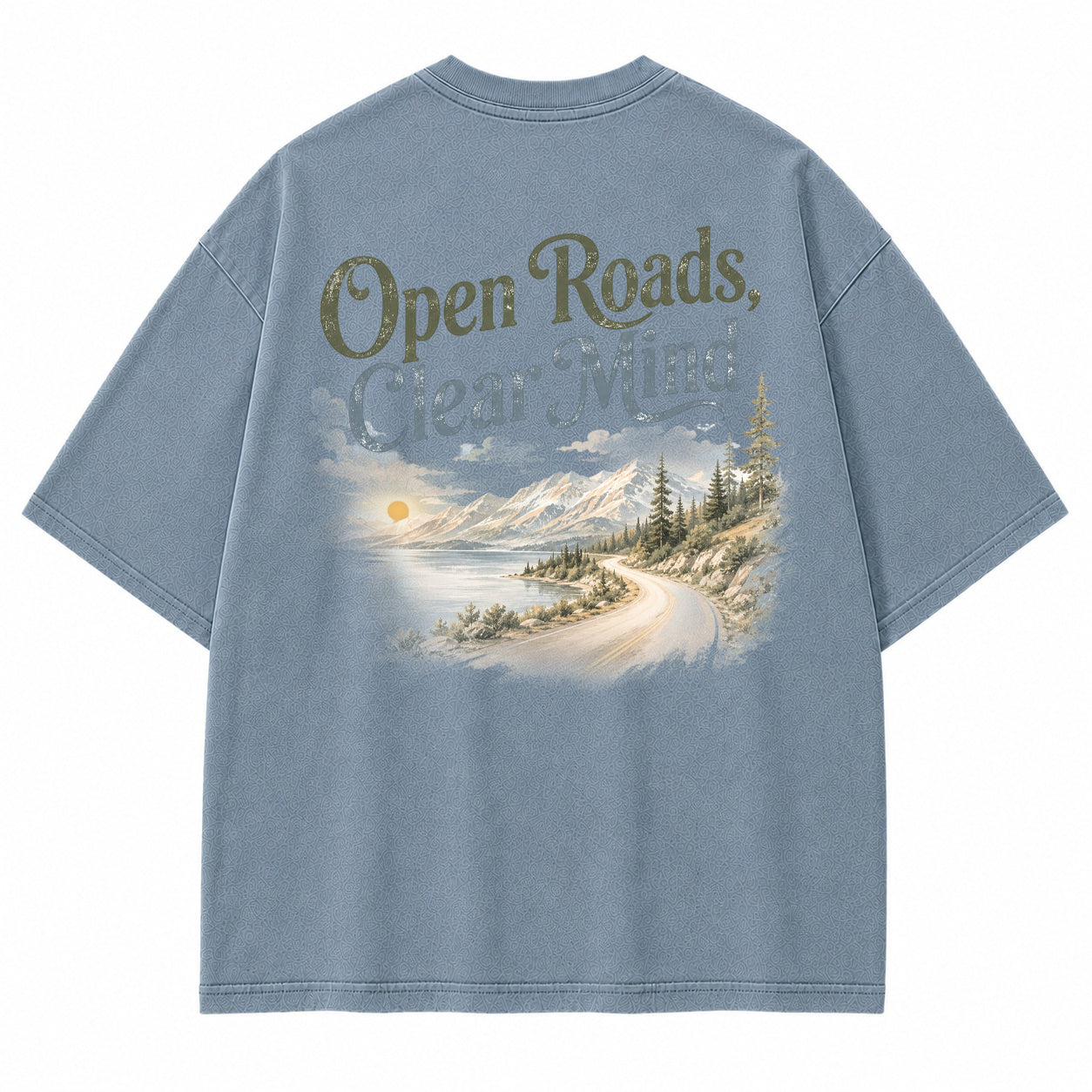 Open Roads Clear Mind Graphic T-Shirt