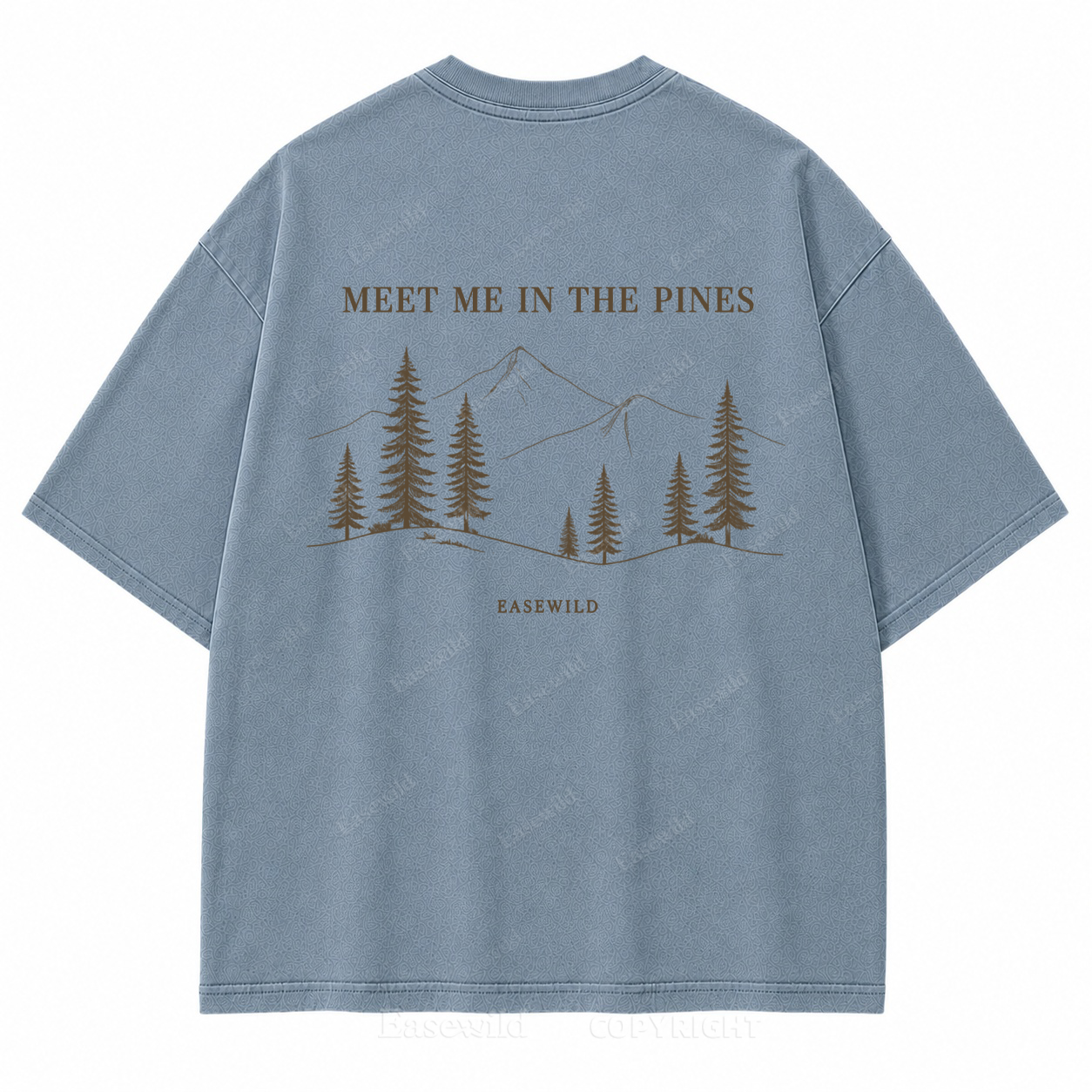 Meet Me in the Pines Washed Back Print Tee