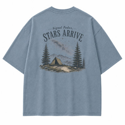 Signal Fades Stars Arrive Graphic T-Shirt