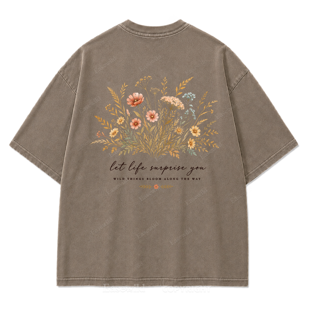Let Life Surprise You Washed Print Tee