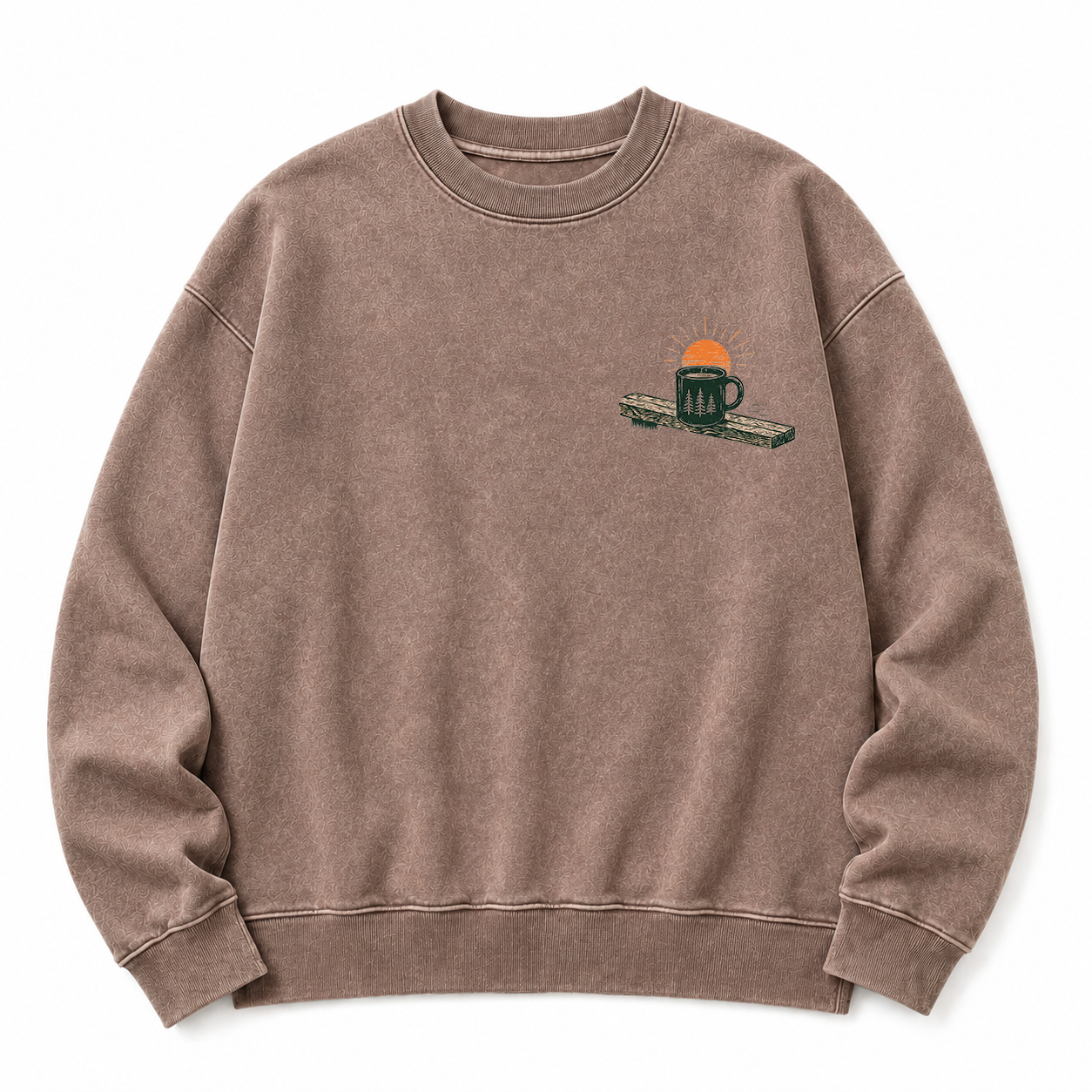 Slow Mornings Washed Graphic Sweatshirt