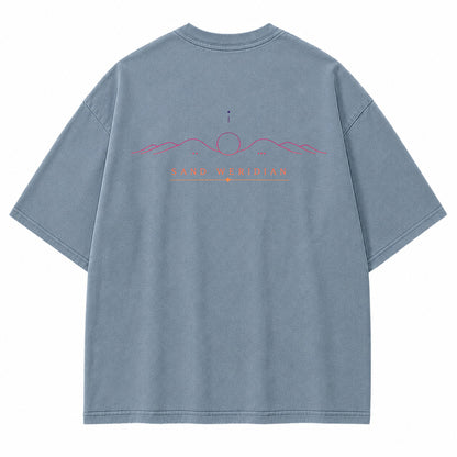 Sand Meridian Desert Horizon Graphic T-Shirt