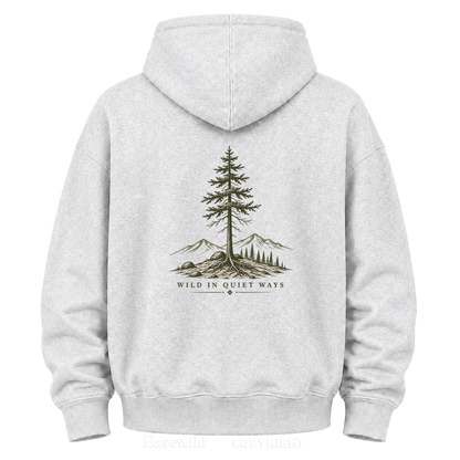 Wild in Quiet Ways Vintage Pine Graphic Hoodie