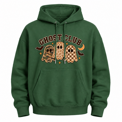 Ghost Club Halloween Graphic Hoodie