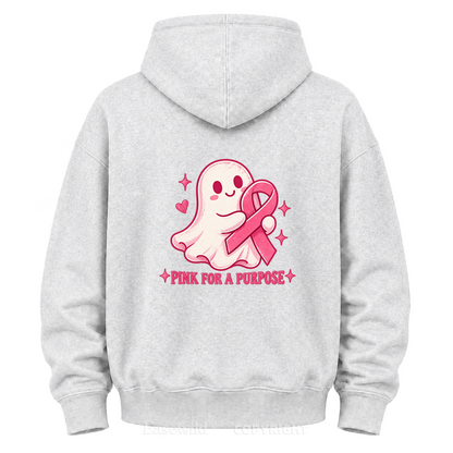 Pink For A Purpose Ghost Graphic Hoodie