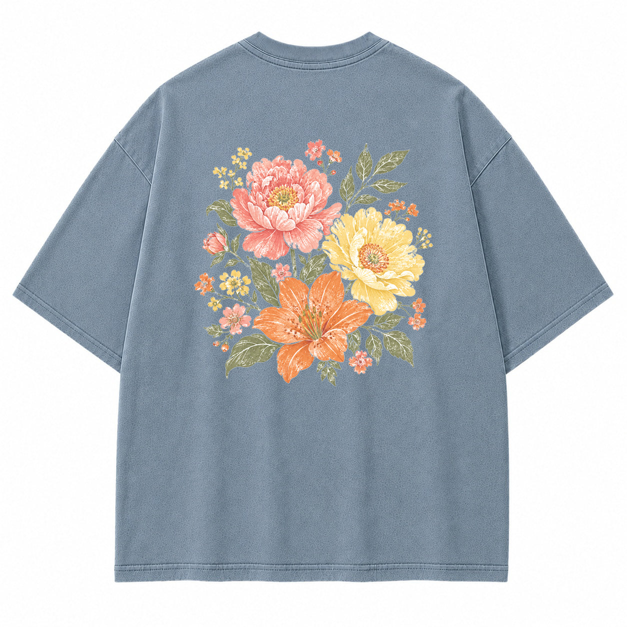 Sunlit Garden Floral Graphic T-Shirt