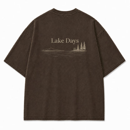Where Quiet Lake Days Feel Simple and Free Tee