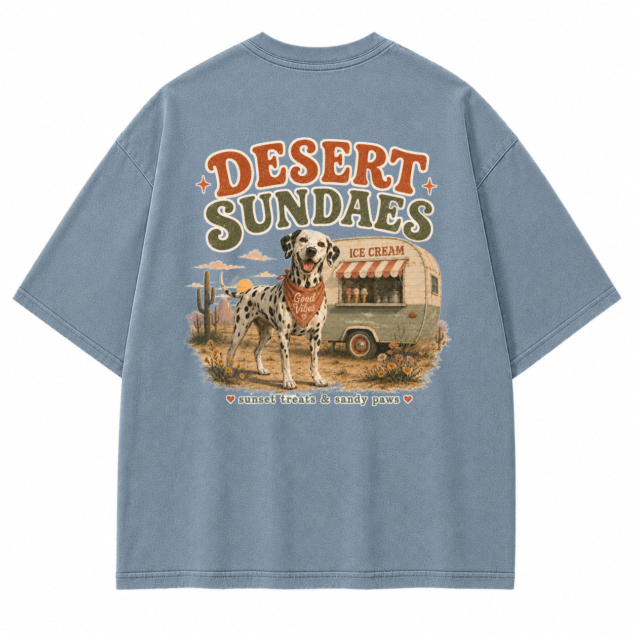 Desert Sundaes Dalmatian Graphic T-Shirt