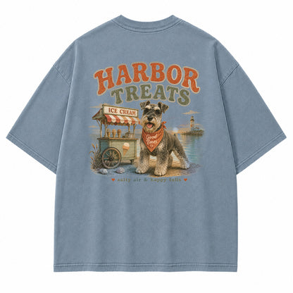 Harbor Treats Schnauzer Graphic T-Shirt