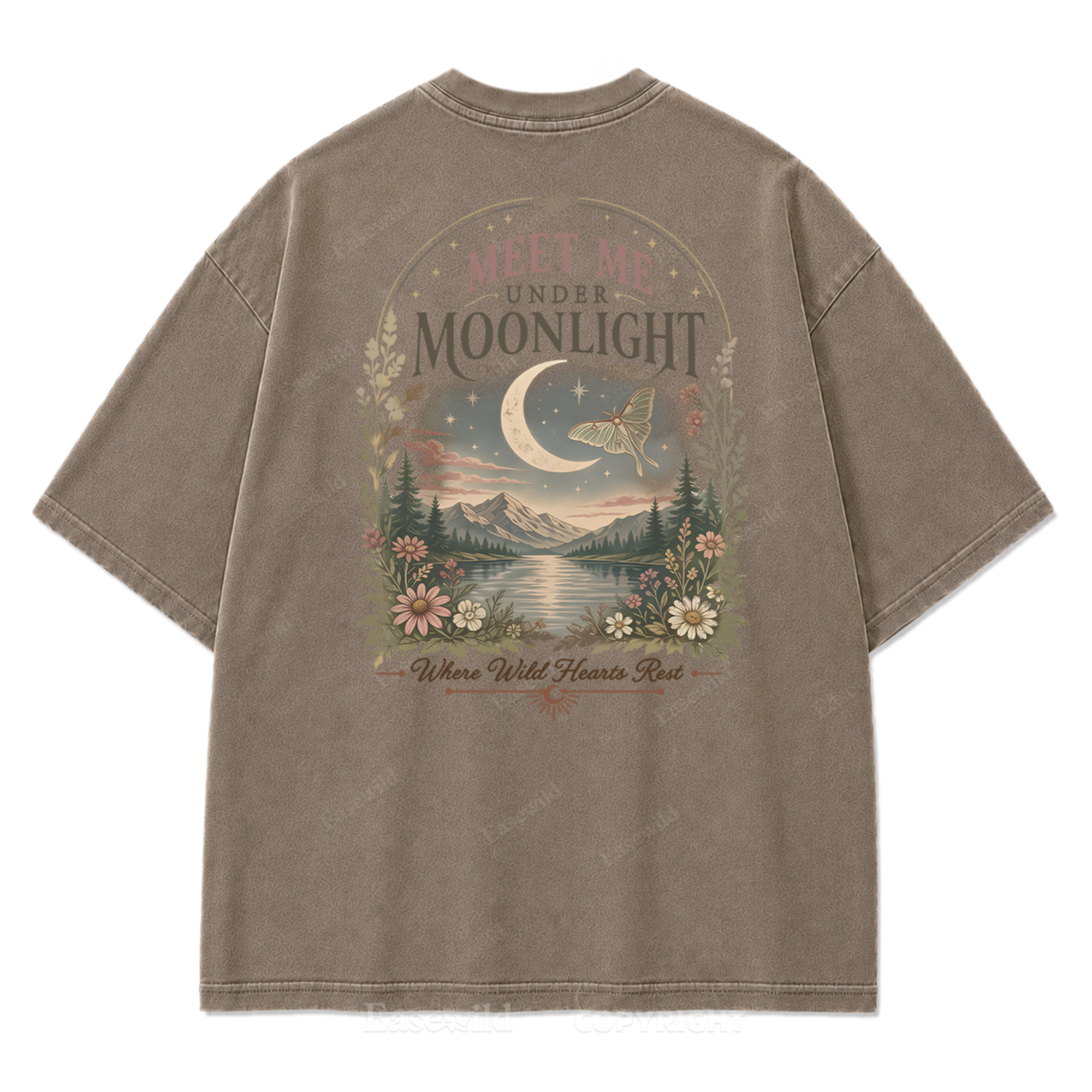 Lunar Lake Wildflower Washed Print Tee
