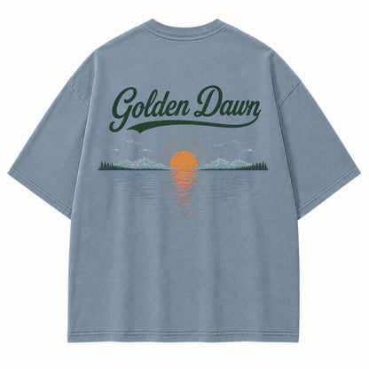 Golden Dawn Lake Graphic T-Shirt