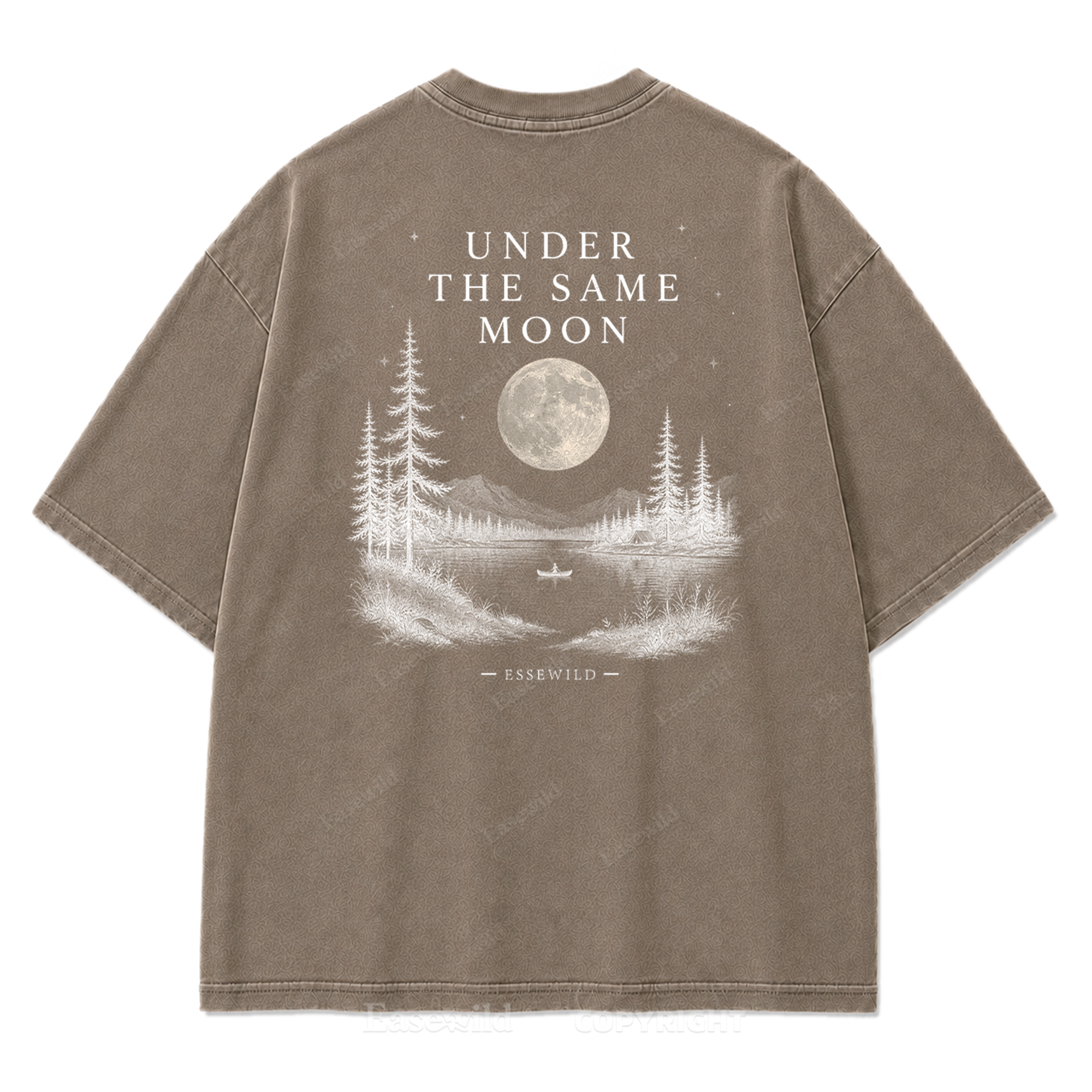 Moonlit Wilderness Washed Print Tee