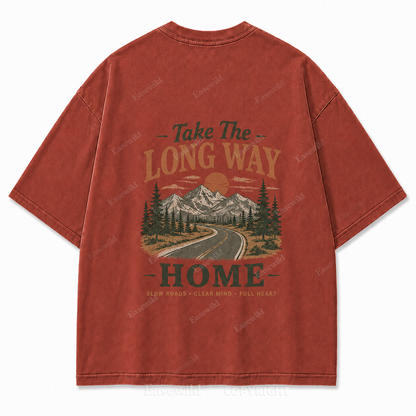 Slow Roads Full Heart Outdoor Graphic Tee