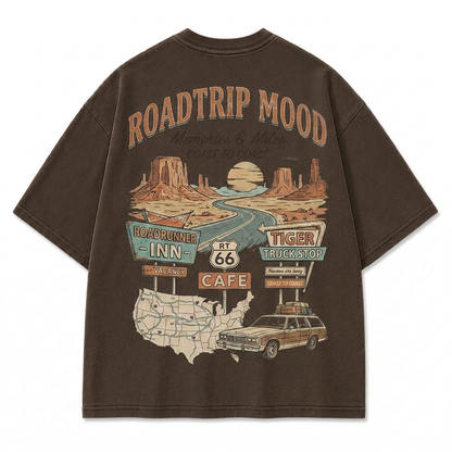 Coast to Coast Roadtrip Washed T-Shirt