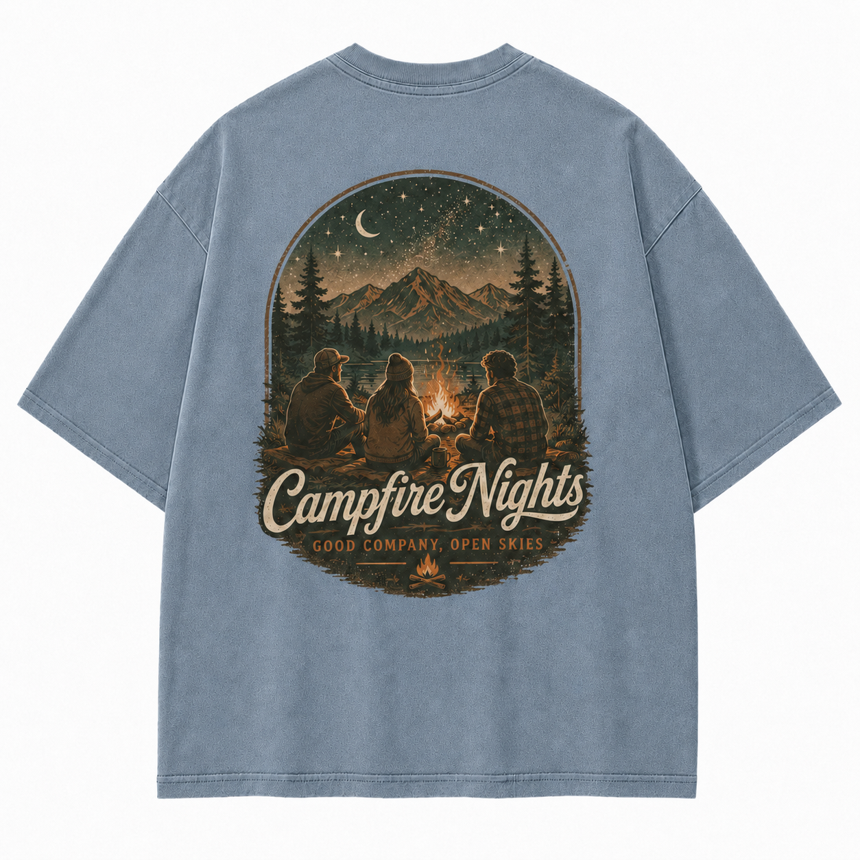 The Night We Felt Free Campfire Nights Graphic Tee