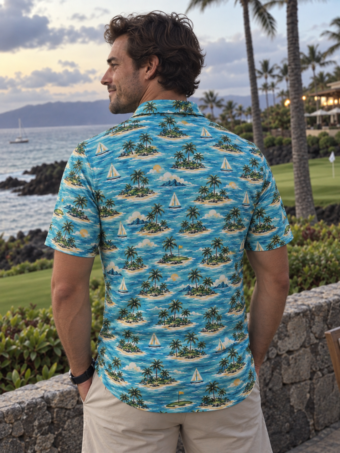 Island Green Golf Polo
