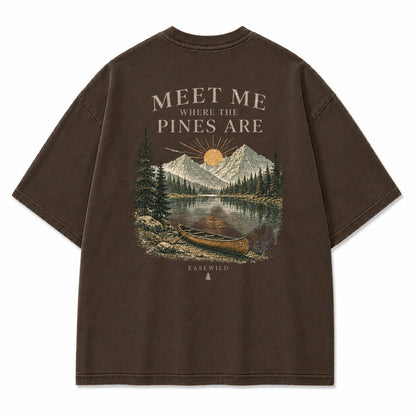 Pine Lake Escape Grafik-T-Shirt