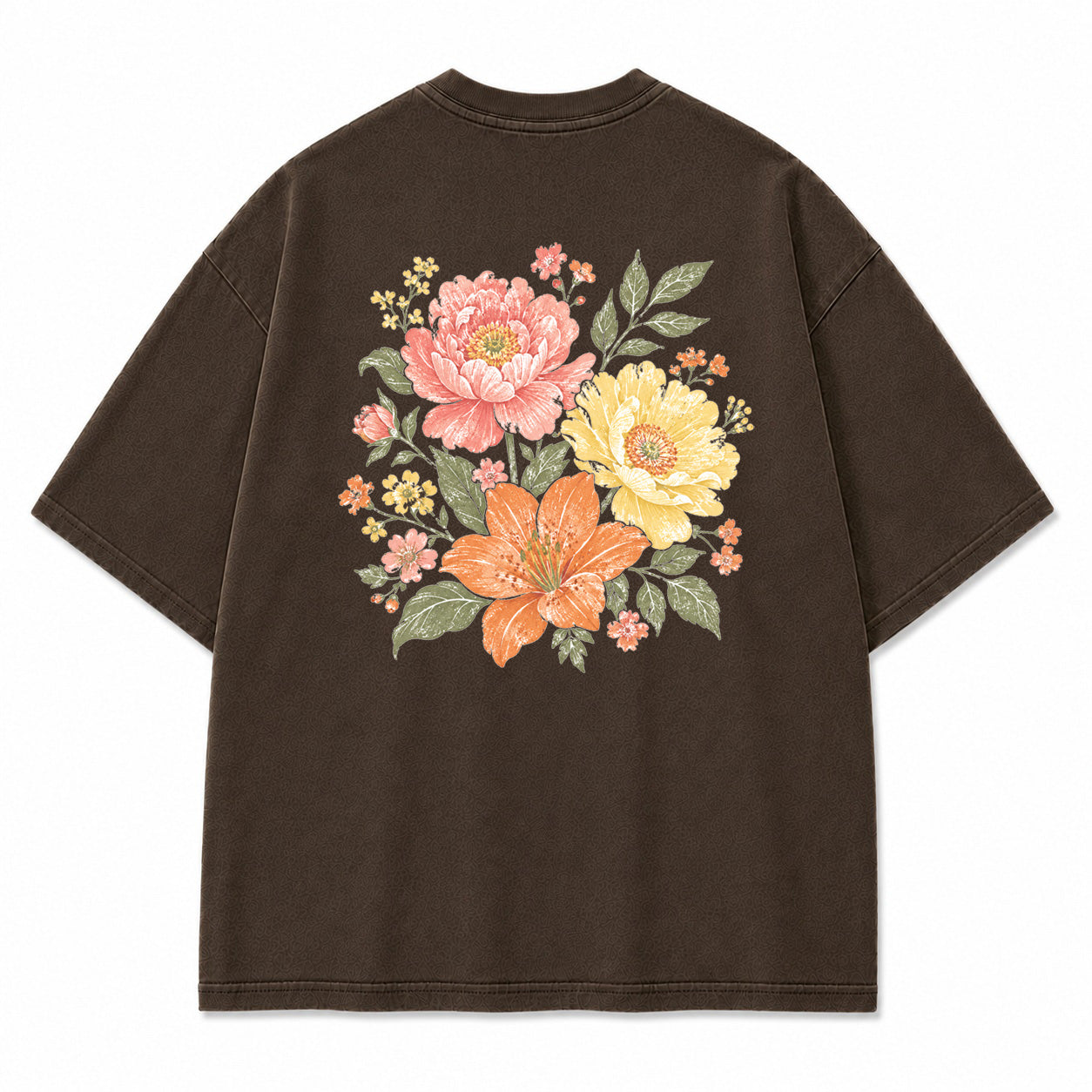 Sunlit Garden Floral Graphic T-Shirt