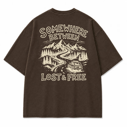 Somewhere Between Lost & Free Graphic T-Shirt