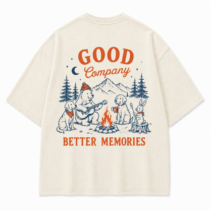 Campfire Friends Adventure Graphic Tee