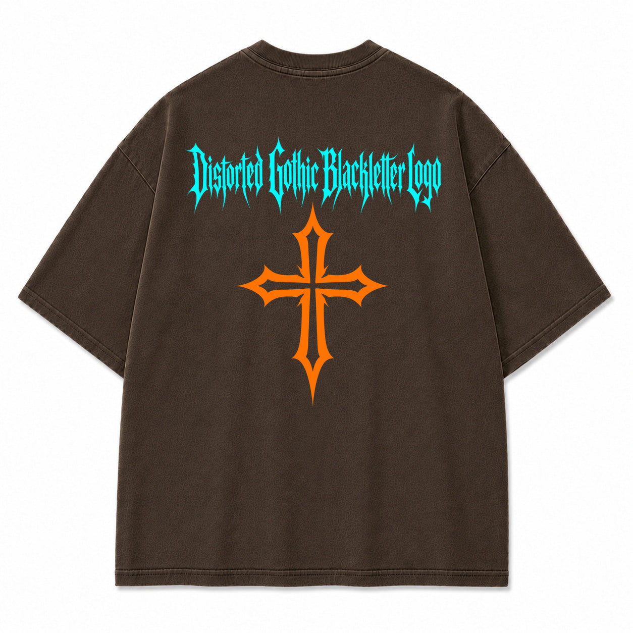 Gothic Cross Blackletter Graphic T-Shirt