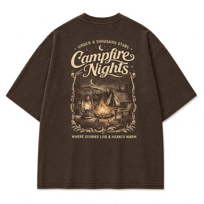 Where Stories Live Campfire Nights Graphic Tee