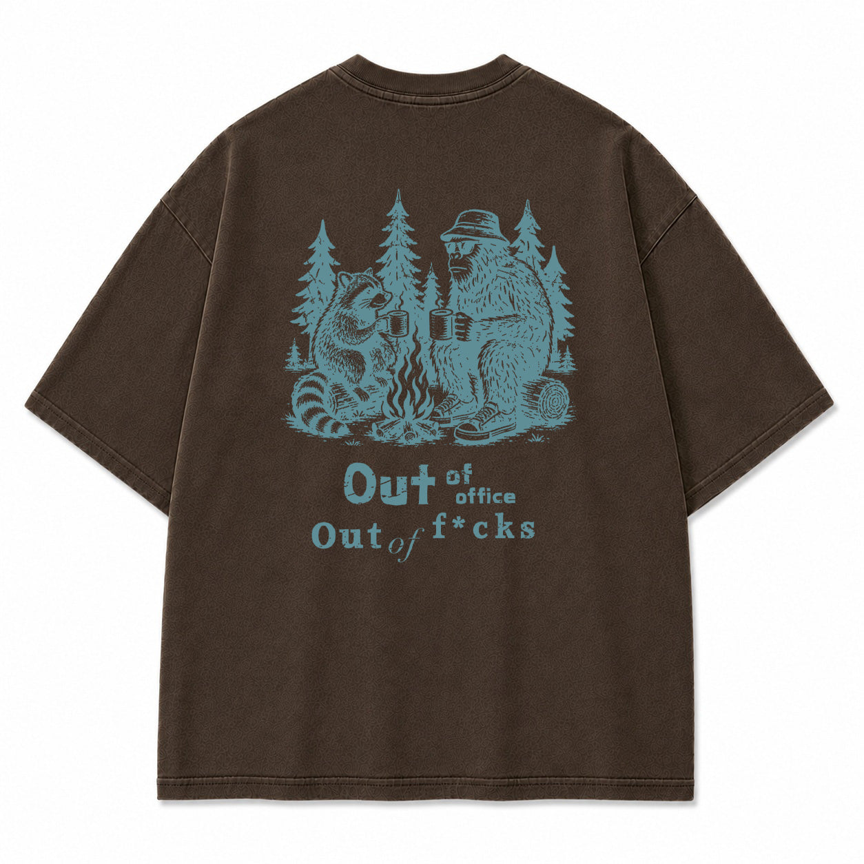 Out of Office Campfire Graphic T-Shirt