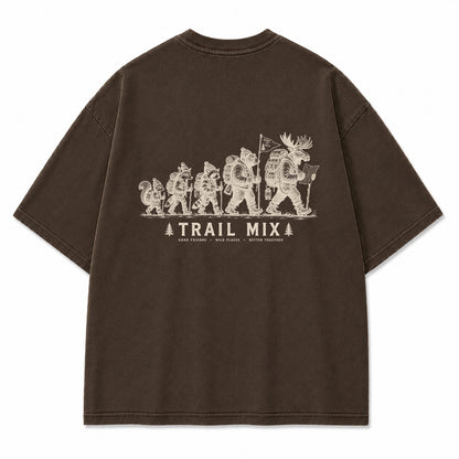 Trail Mix Woodland Hiking Crew Graphic T-Shirt