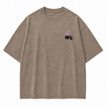 Girls Will Be Girls Halloween Washed Graphic Tee
