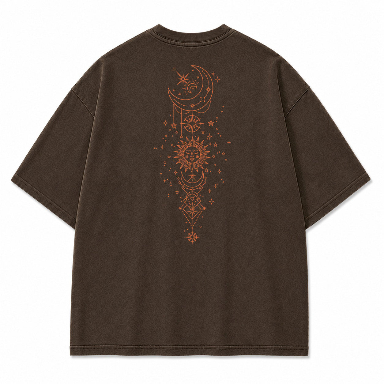 Celestial Harmony Sun Moon Graphic T-Shirt