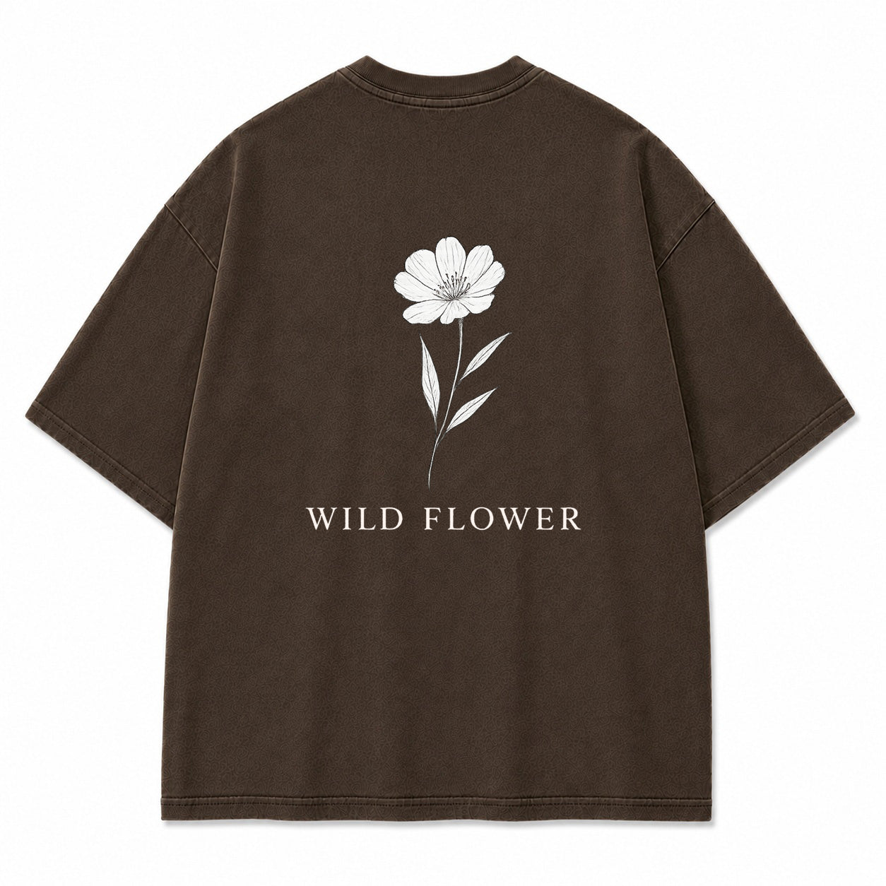 Wild Flower Line Art Graphic T-Shirt