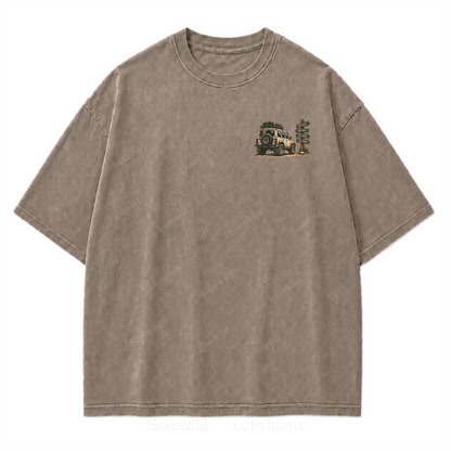 Desert Route Road Trip Washed Print Tee