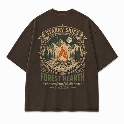 Forest Hearth Campfire Graphic Tee