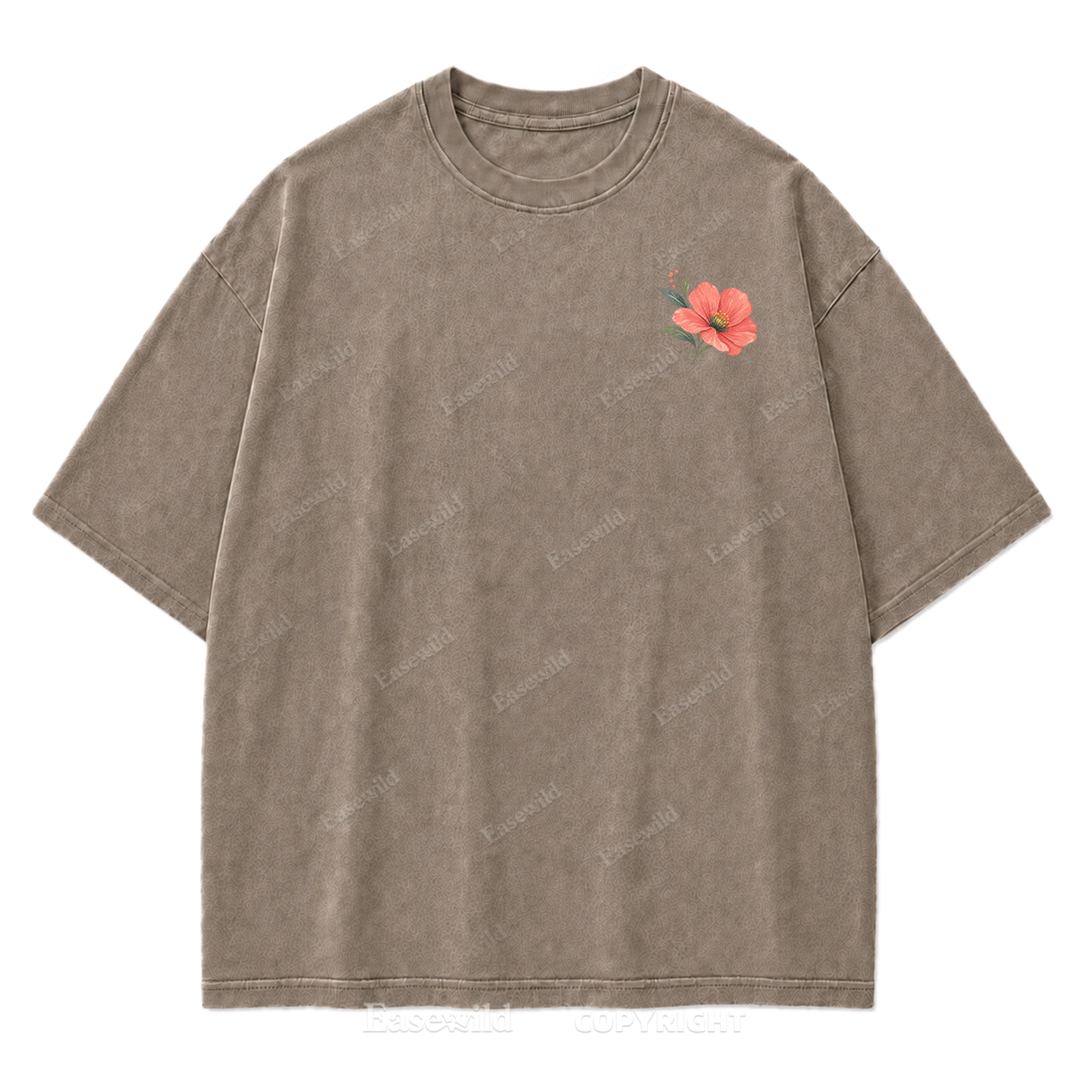 Soft Bloom Floral Washed Print Tee