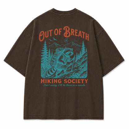 Out of Breath Hiking Society Graphic T-Shirt