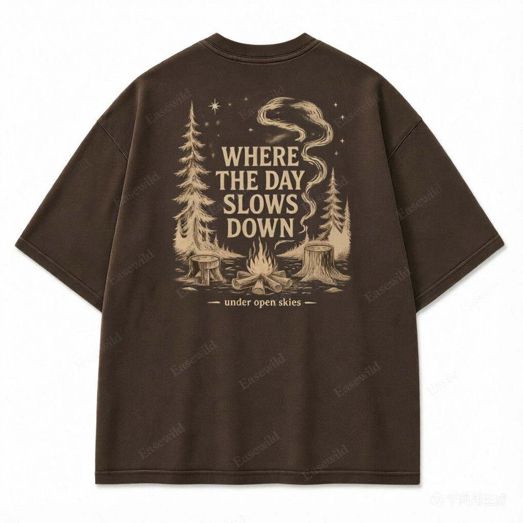 T-shirt graphique Ciel dégagé Jour tranquille
