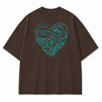 Coastal Wave Harmony Graphic T-Shirt