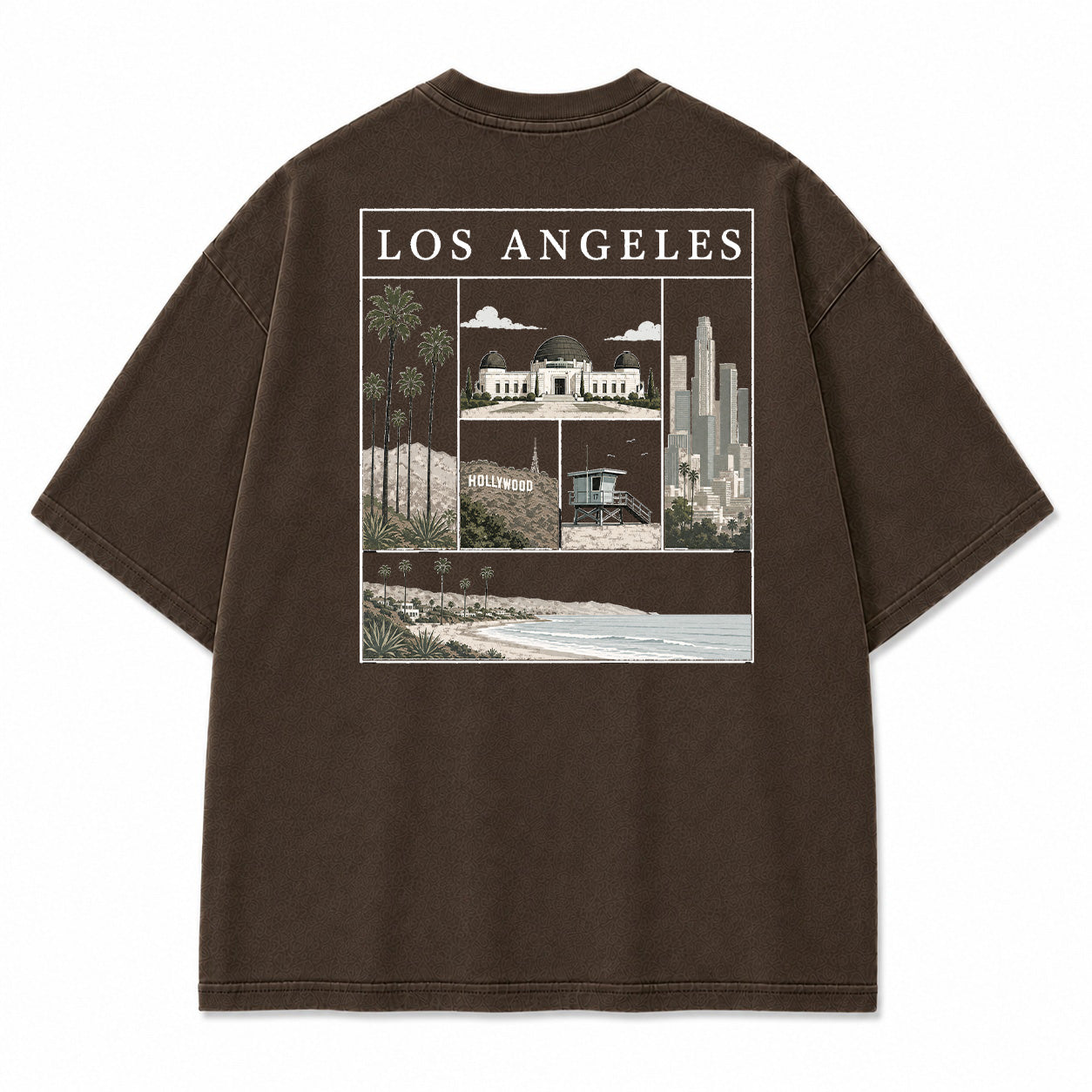 Los Angeles City Icons Graphic T-Shirt