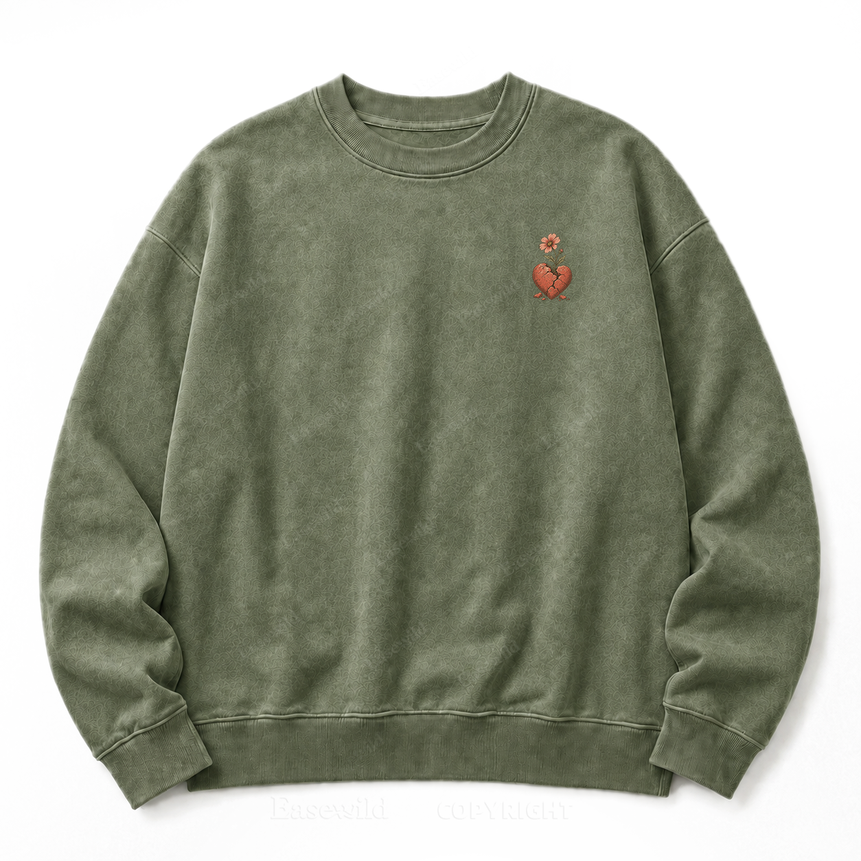 Bloom Through Broken Washed Sweatshirts