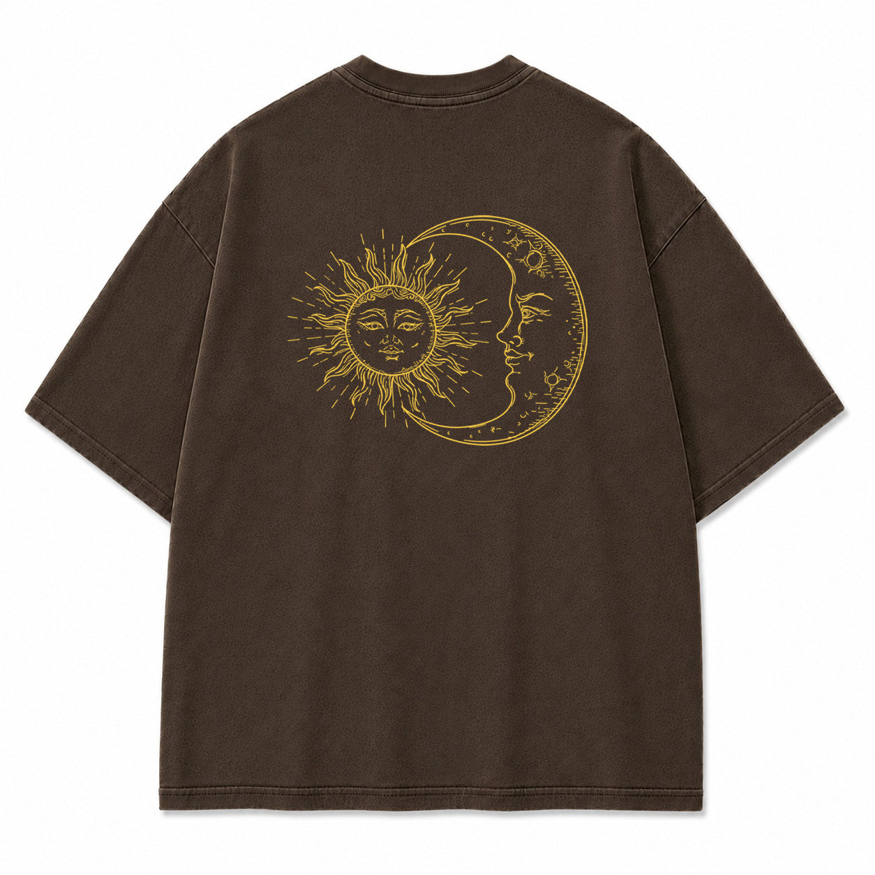 Sun and Moon Eclipse Celestial Graphic T-Shirt