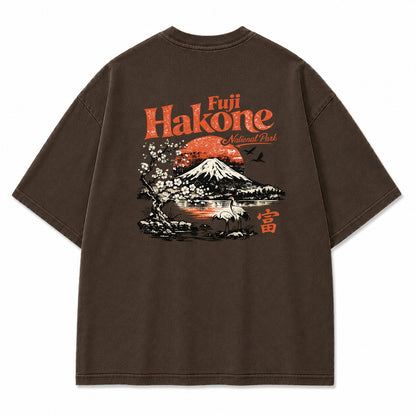 Fuji Hakone Mountain Vintage Graphic T-Shirt