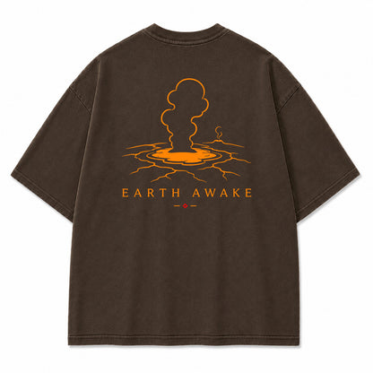 Earth Awake Geyser Graphic T-Shirt