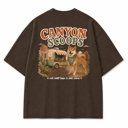 Canyon Scoops Shiba Inu Graphic T-Shirt