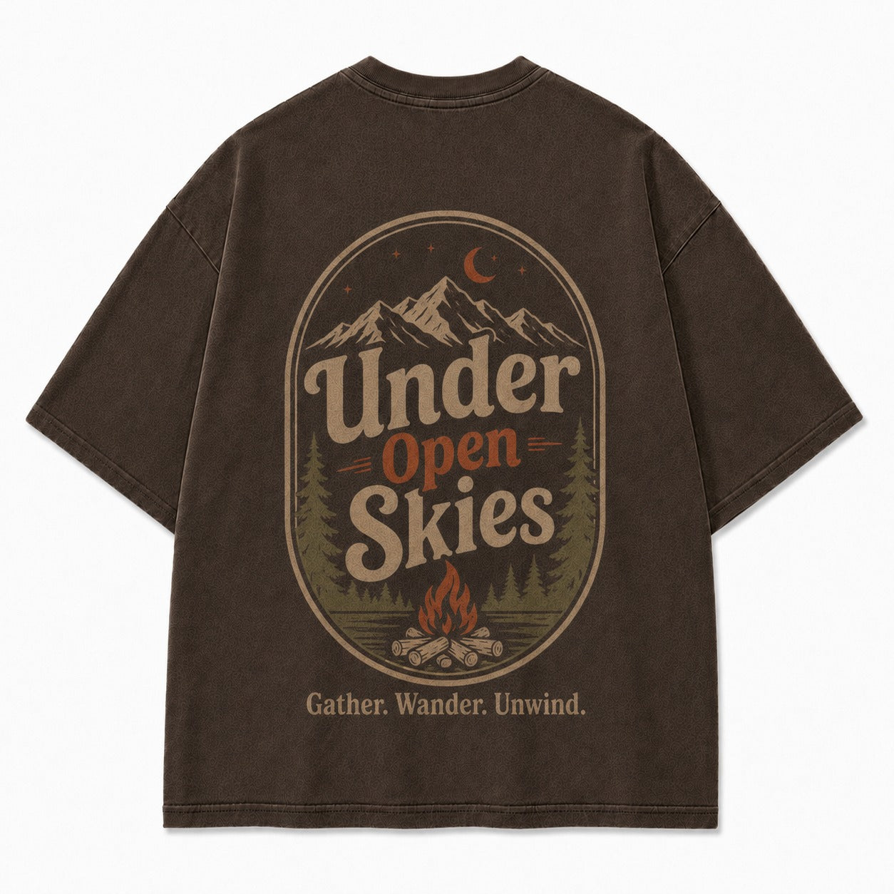 Under Open Skies Campfire Graphic Tee