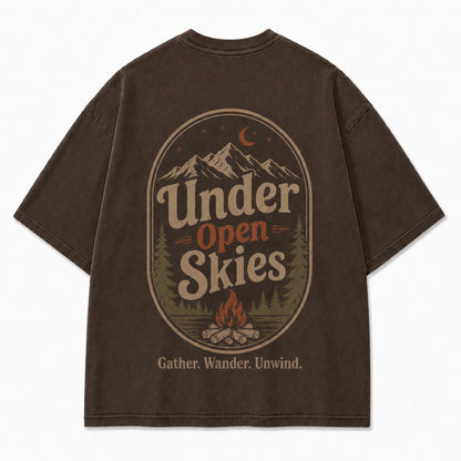 Under Open Skies Campfire Graphic Tee