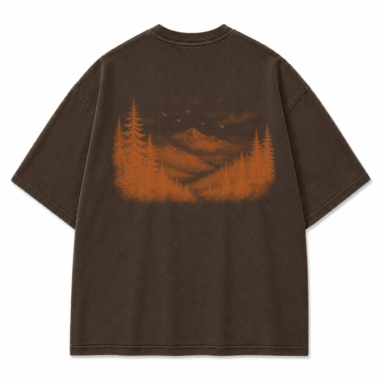 Through the Mist Pine Forest Graphic T-Shirt