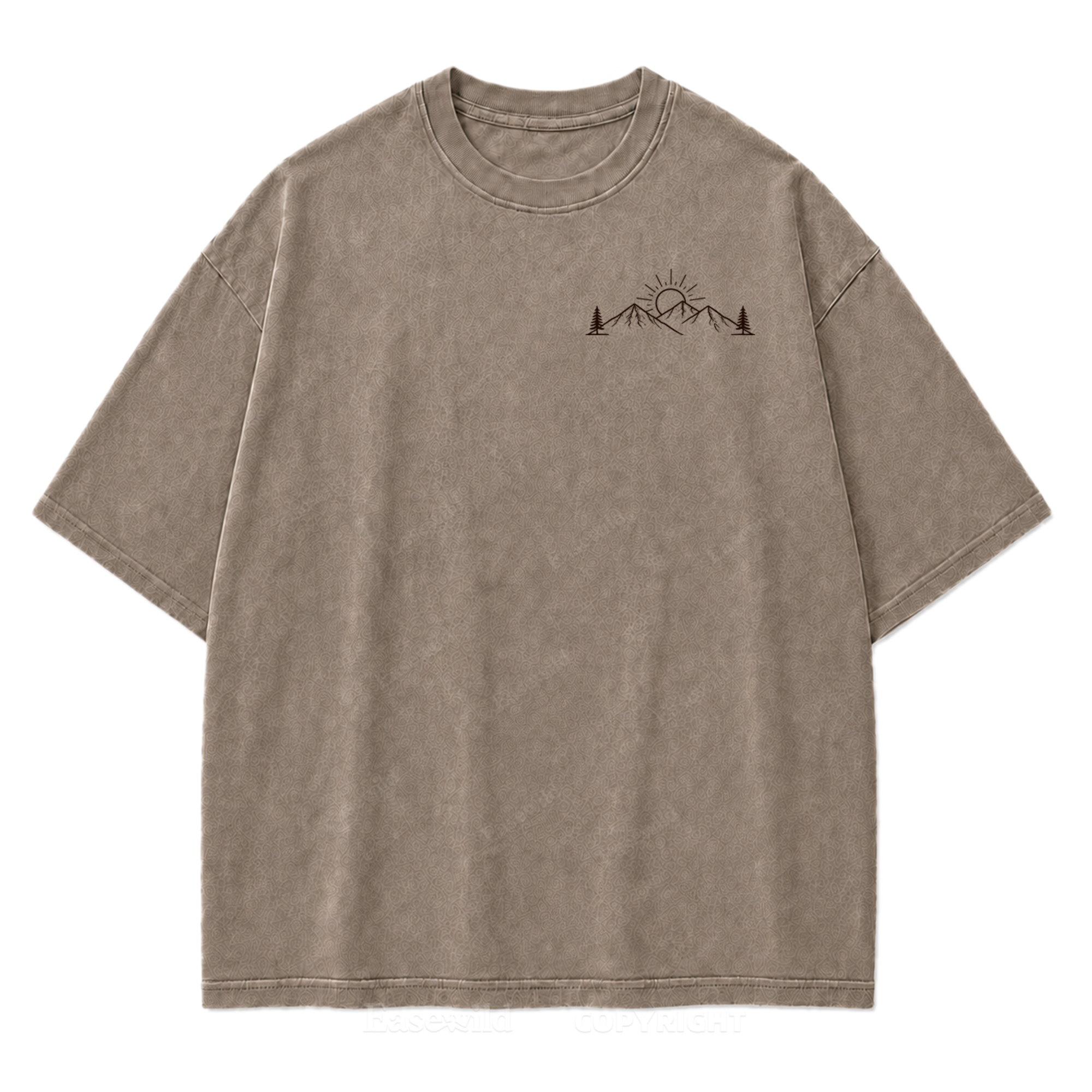 Meet Me Outside Sunrise Washed Print Tee