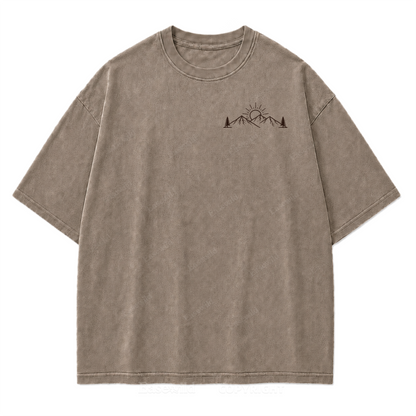 Meet Me Outside Sunrise Washed Print Tee