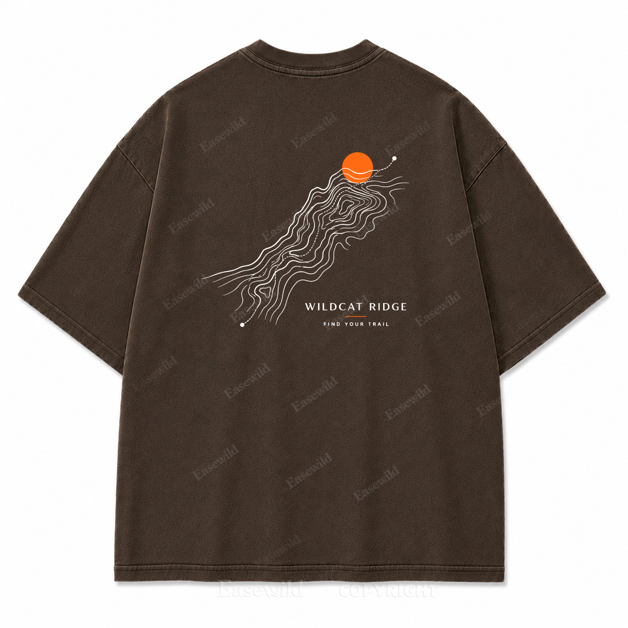 Wildcat Ridge Trail Washed Back Print Tee