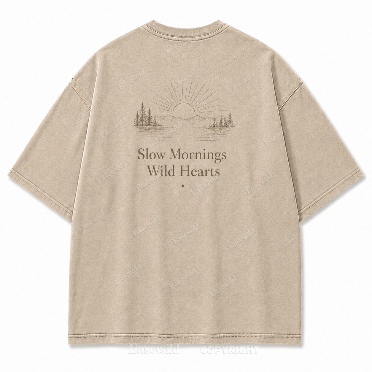 For Slow Mornings and Wild Hearts Minimalist Outdoor Tee